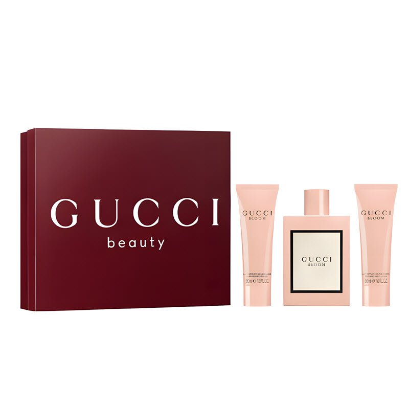Giftset Gucci Bloom EDP 3pcs – Hương Hoa Cuốn Hút Cho Nữ Thanh Lịch