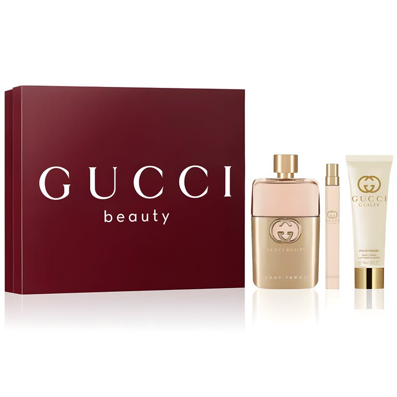 Giftset Gucci Guilty Pour Femme EDP 3Pcs – Trải Nghiệm Hương Thơm Đầy Cuốn Hút