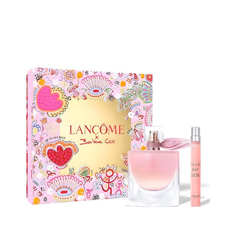 giftset lancome la vie est belle vanille nude 3pcs edp