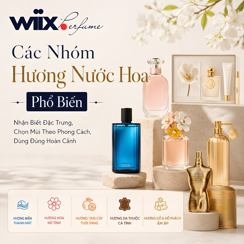 các nhóm hương nước hoa phổ biến