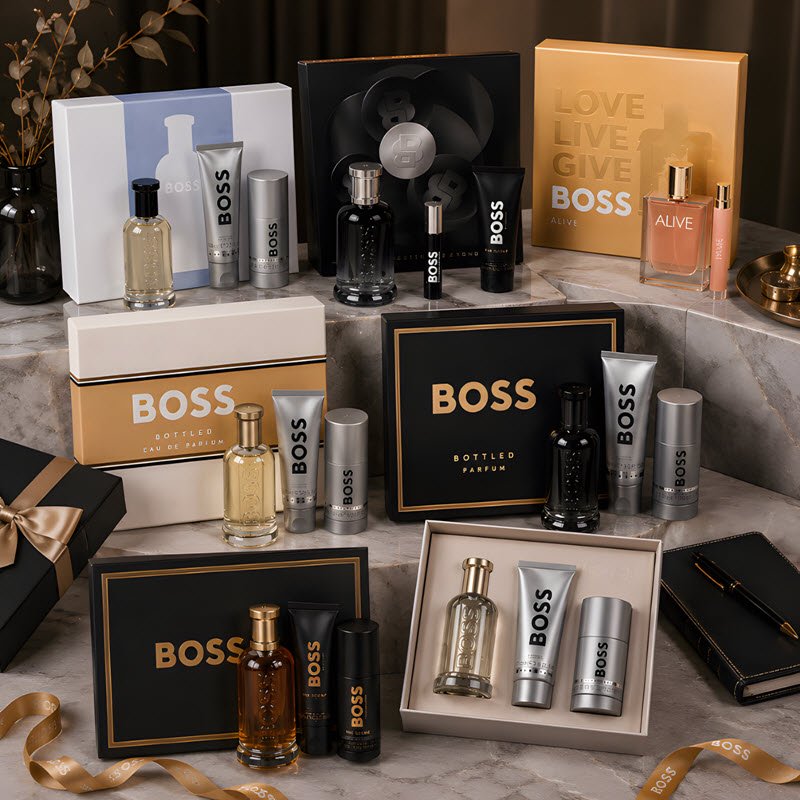 giftset hugo boss tặng sếp nam