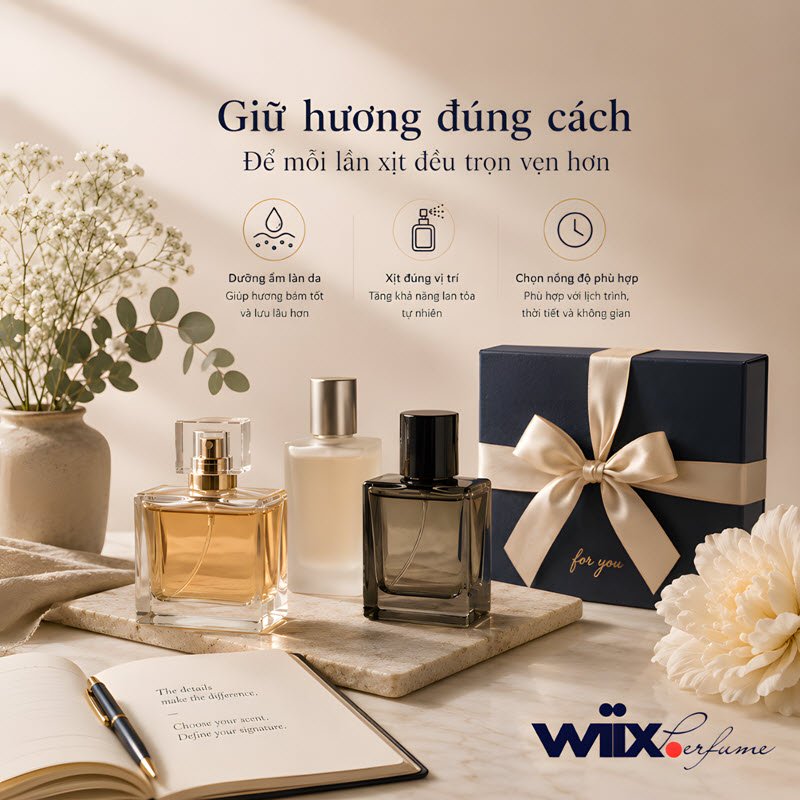 giữ hương đúng cách để mỗi lần xịt đều trọn vẹn hơn