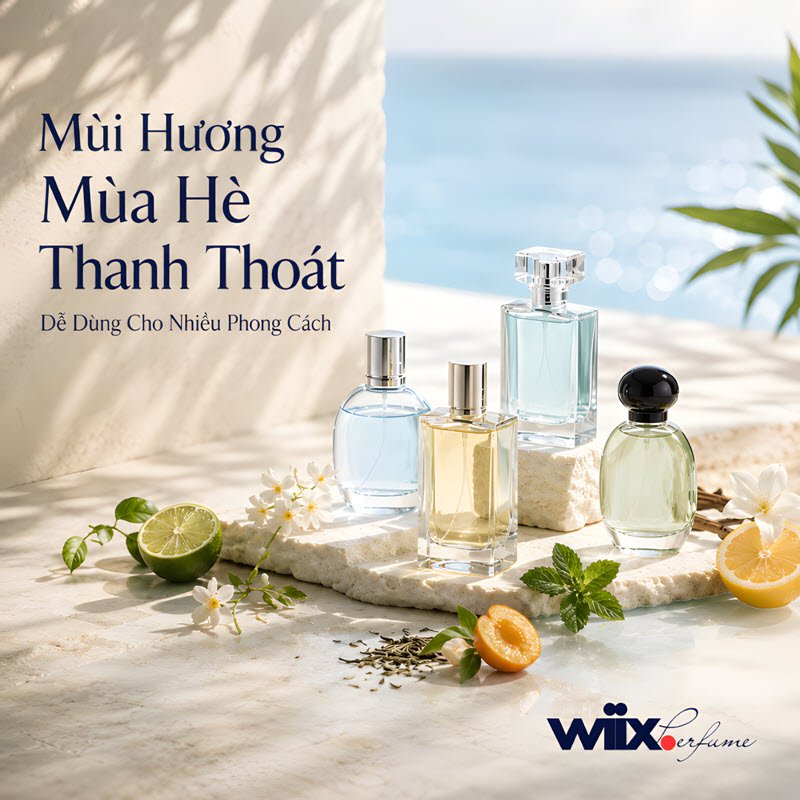 mùi hương mùa hè thanh thoát dễ dùng cho nhiều phong cách