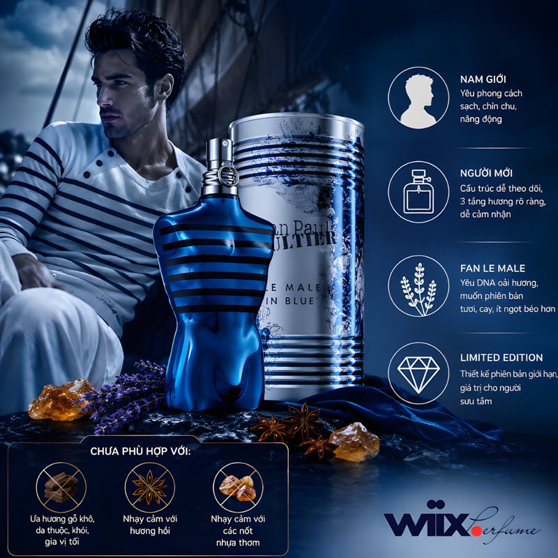 jean paul gaultier sẽ ra mắt le male in blue vào năm 2026