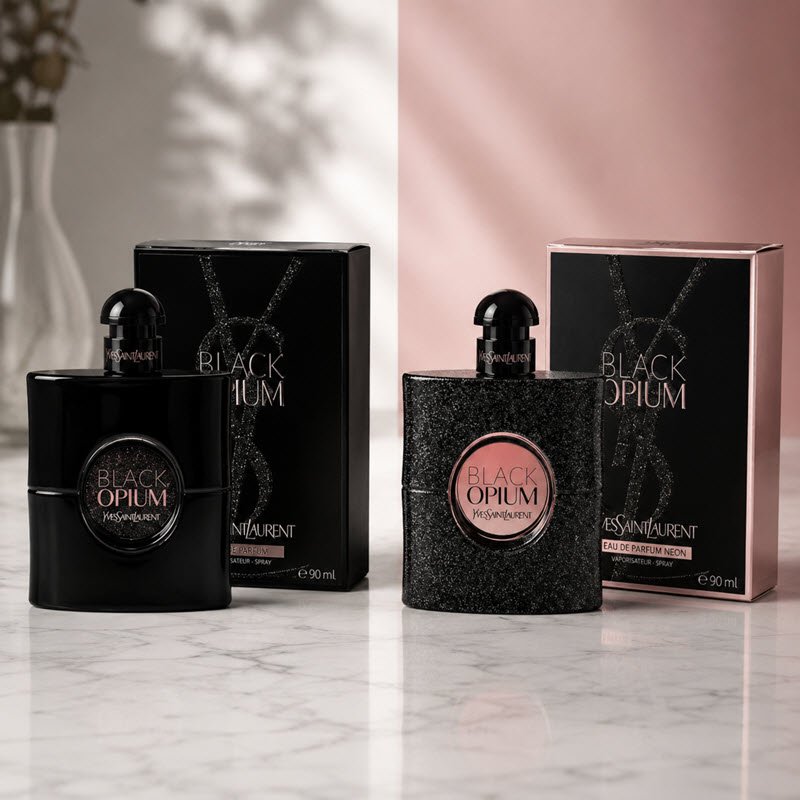 so sánh ysl black opium edp và le parfum