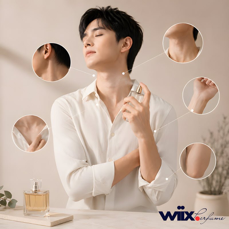 vị trí xịt nước hoa nào giúp mùi hương lan tỏa tự nhiên